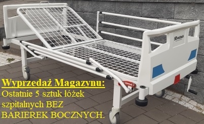 Łóżko 2-segmentowe proste CURA 120PL BEZ BARIEREK BOCZNYCH