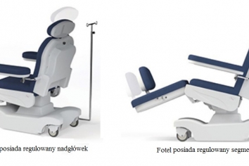 Fotel do dializ DC 04-S funkcje fotela