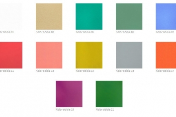 Fotel do chemioterapii FoZa Basic - kolorystyka