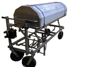 Wózek do przewożenia zwłok  ZTP -2H pokrywa z stali nierdzewnej - 2