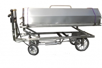 Wózek do przewożenia zwłok  ZTP -2H pokrywa z stali nierdzewnej - 1