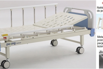 Łóżko szpitalne dwusegmentowe B-21-2 - 1