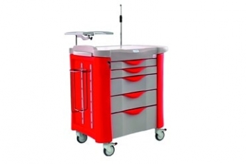 Wózek reanimacyjny EC 5-cio szufladowy