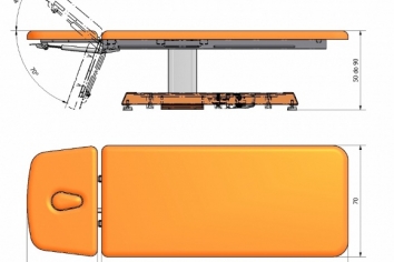 Stół zabiegowy stacjonarny SK-01 elektryczny - 2