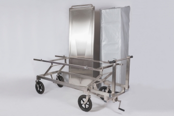 Wózek do przewożenia zwłok  ZTP -2 pokrywa z PCV 3