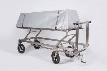 Wózek do przewożenia zwłok  ZTP -2 pokrywa z PCV 1