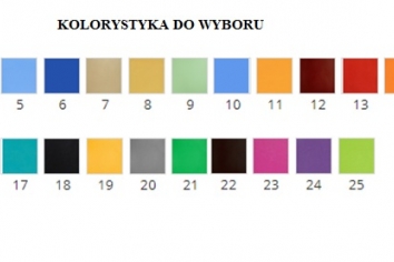 Kolorystyka fotela do wyboru