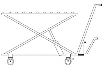 Wózek z podnoszeniem hydraulicznym WZP-3