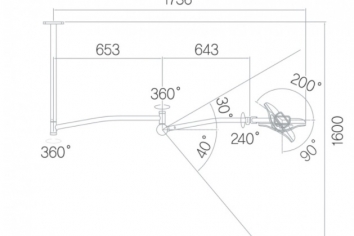 LAMPA S200C SUFITOWA - wymiary