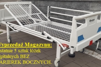 Łóżko 2-segmentowe proste CURA 120PL BEZ BARIEREK BOCZNYCH