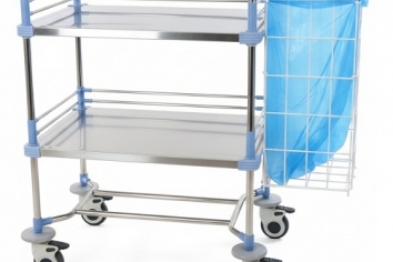 Wózek zabiegowy F-19 z drucianym koszem